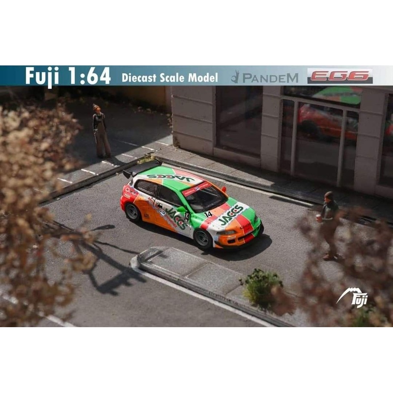 Fuji 1/64 Pandem Civic EG6 Fifth Generation Mk5 Rocket Bunny JACCS Livery #14