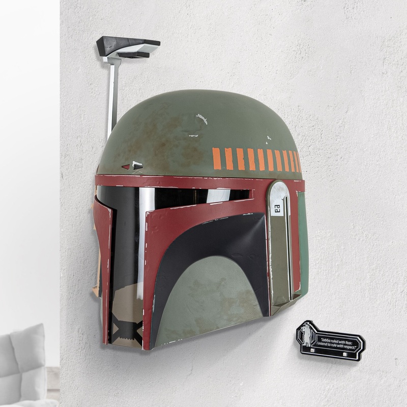 Wall Mounted Display Stand for Star Wars Black Series Boba Fett Helmet (Re-Armoured)