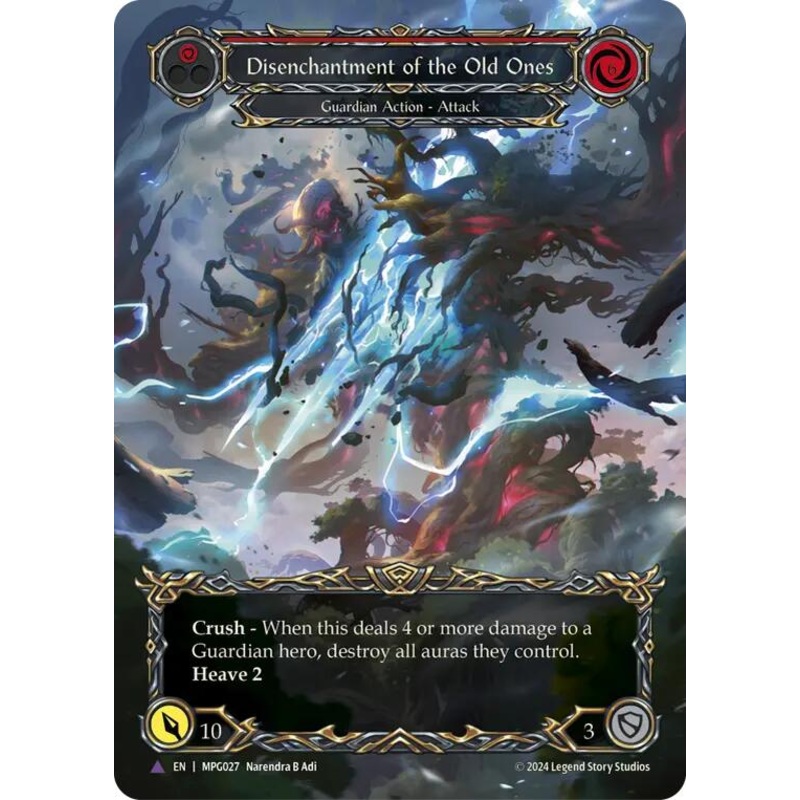 Disenchantment of the Old Ones (Marvel Cold Foil) [MPG027] (Mastery Pack Guardian)  Cold Foil