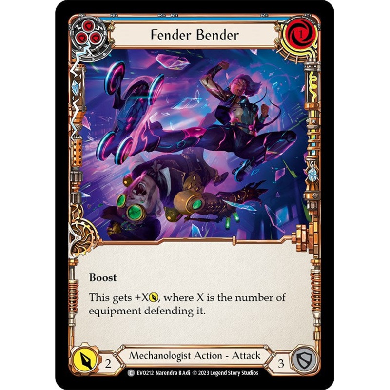 Fender Bender (Blue) [EVO212] (Bright Lights)  Rainbow Foil