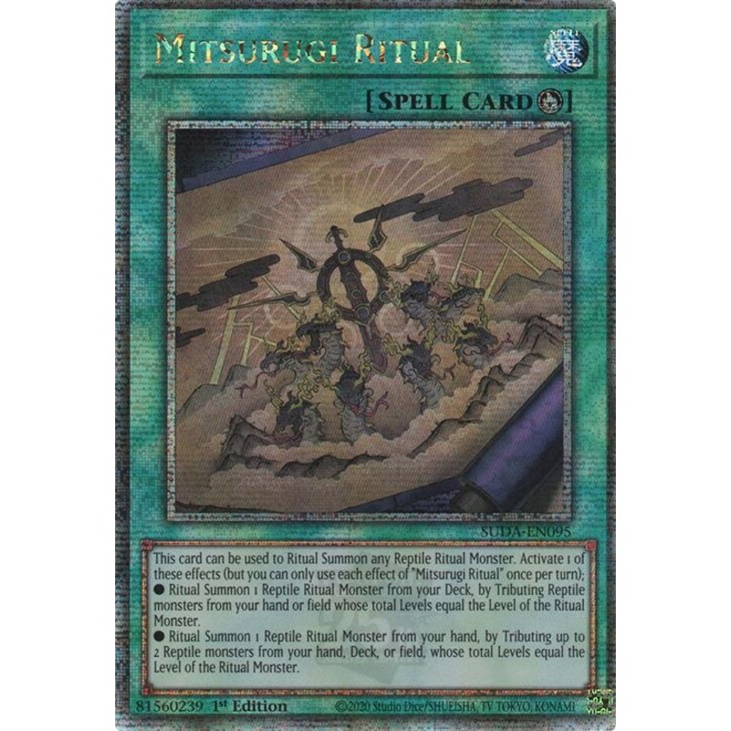 Mitsurugi Ritual (Quarter Century Secret Rare) [SUDA-EN095] Quarter Century Secret Rare