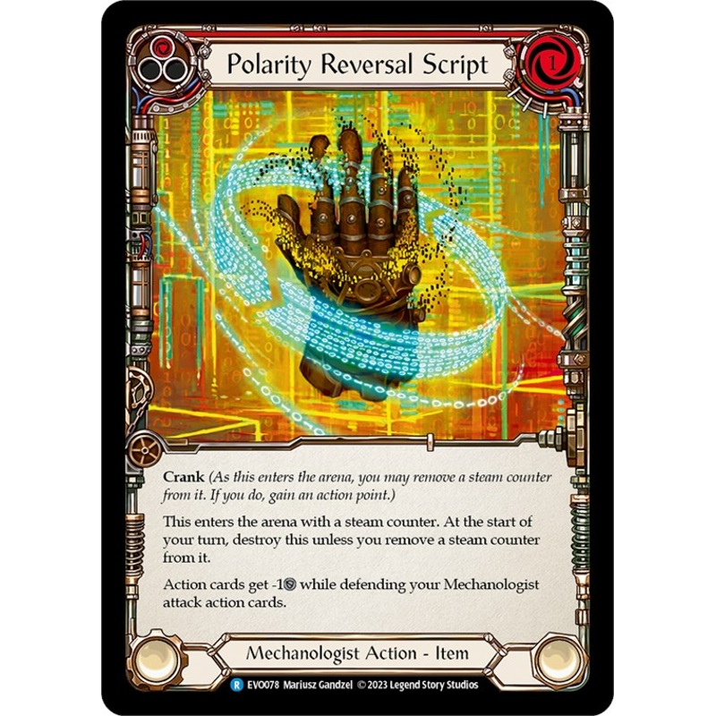 Polarity Reversal Script [EVO078] (Bright Lights)  Rainbow Foil