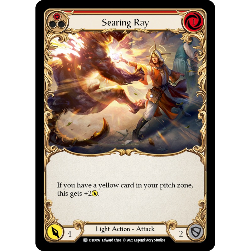 Searing Ray (Red) [DTD097] (Dusk Till Dawn)  Rainbow Foil