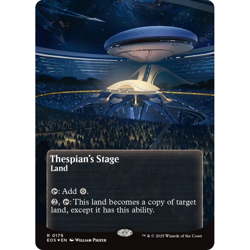 Thespian’s Stage (0179) (Borderless) (Galaxy Foil) [Edge of Eternities: Stellar Sights]