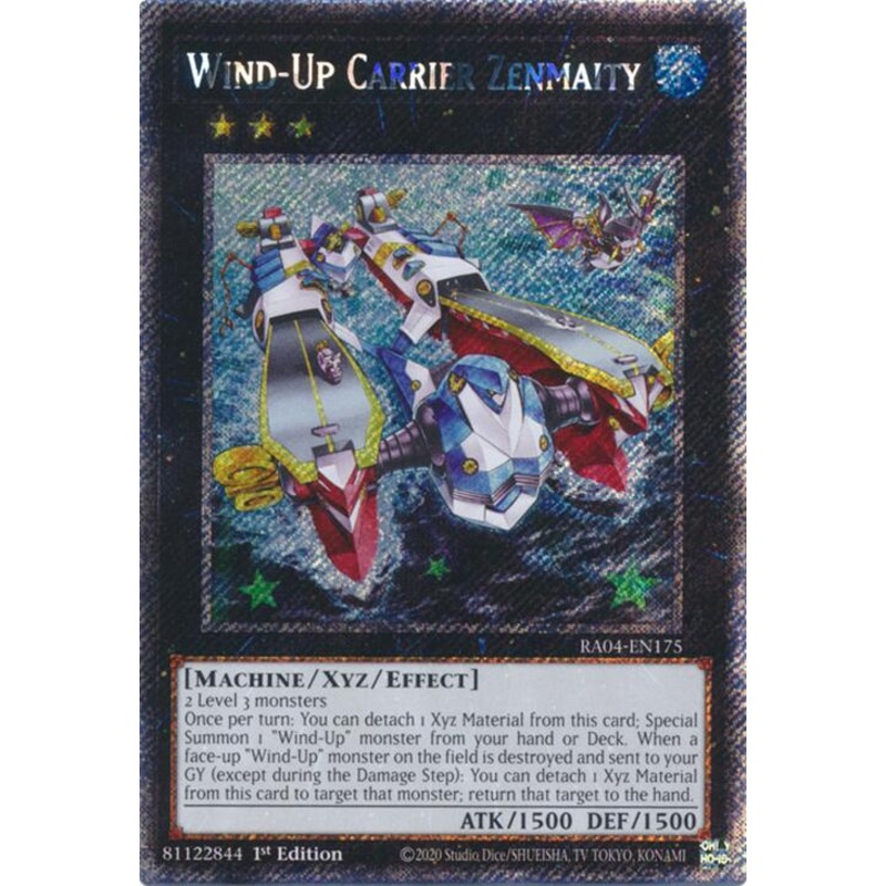 Wind-Up Carrier Zenmaity [RA04-EN175] Platinum Secret Rare