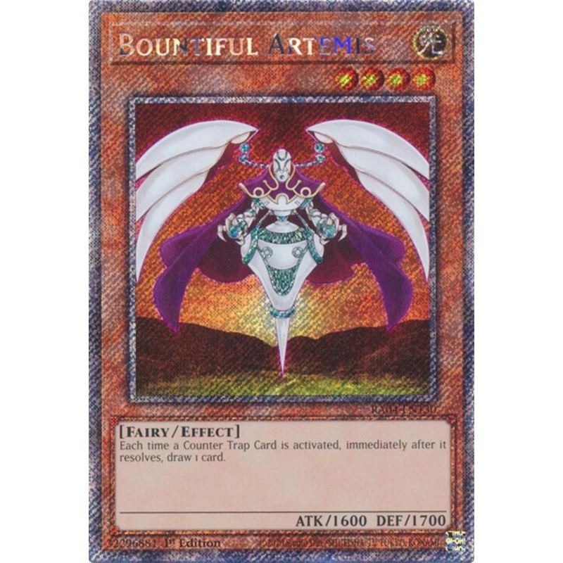 Bountiful Artemis [RA04-EN130] Platinum Secret Rare