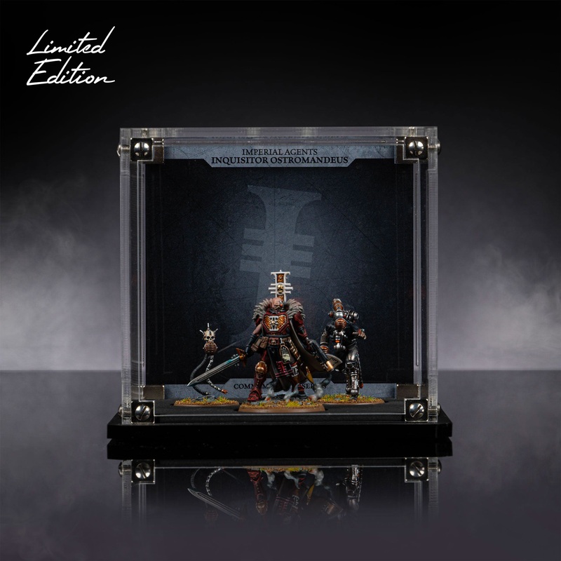 Display Case for Warhammer+ Imperial Agents – Inquisitor Ostramandeus