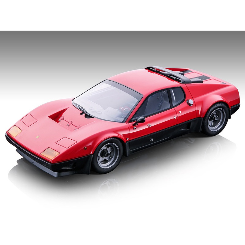 Ferrari 512 BB Rosso Corsa Red and Black Corsa Clienti (1978) Mythos Series Limited Edition to 115 pieces Worldwide 1/18 Model Car by Tecnomodel