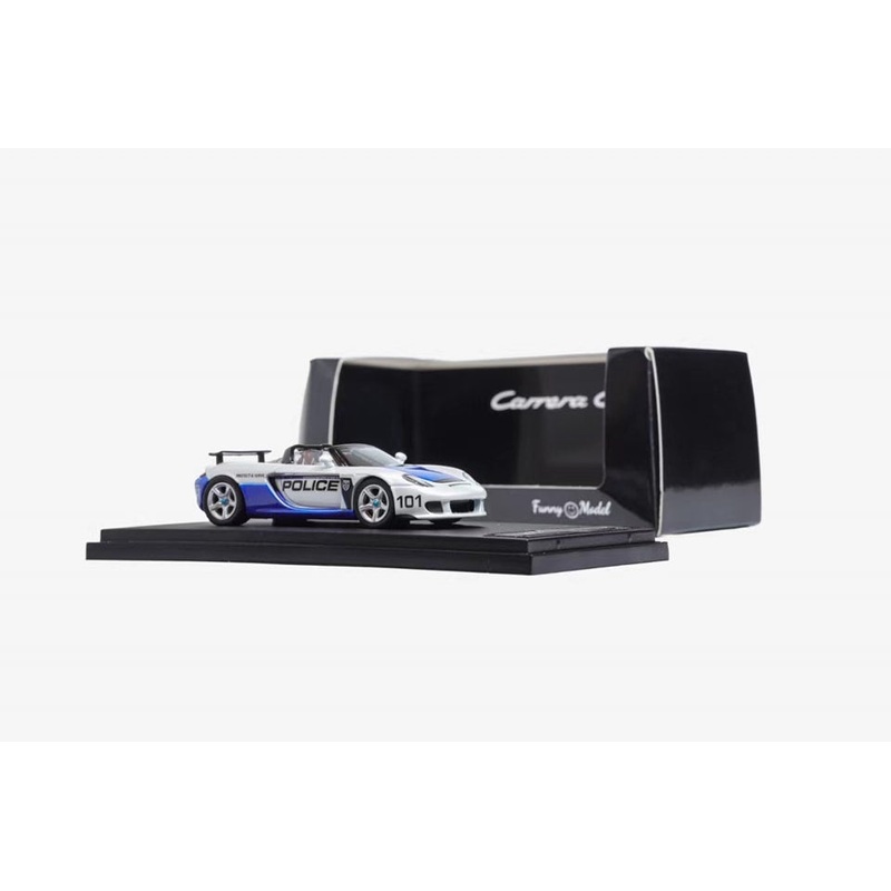 Funny Model  1/64 Carrera GT diecast model. NFS police car with brown interior