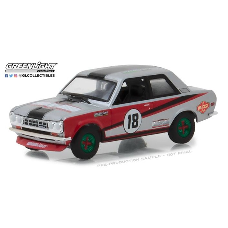 GREENLIGHT UNDER THE HOOD COLLECTOR’S CLUB EXCLUSIVE DATUN 510  GREEN MACHINE