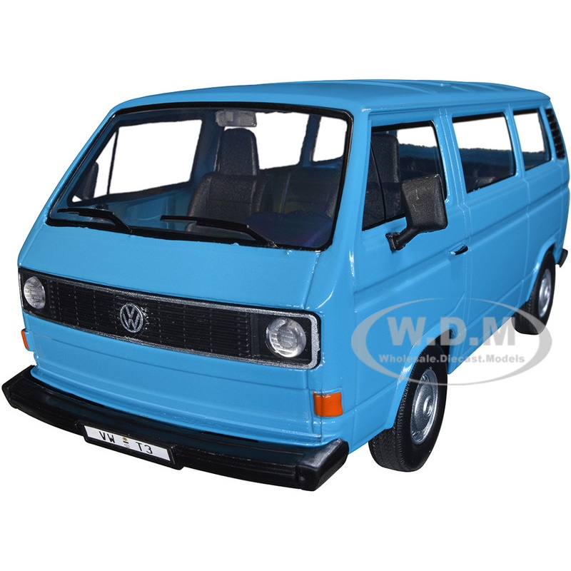 Volkswagen Type 2 (T3) Van Blue Timeless Legends Series 1/24 Diecast Model Car by Motormax