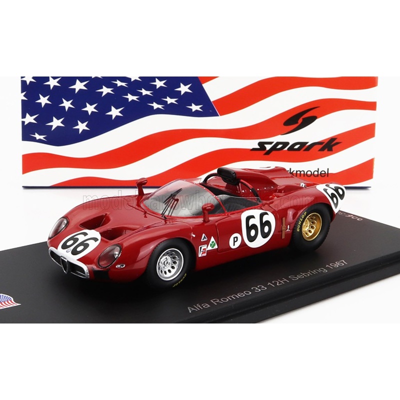 ALFA ROMEO | 33 SPIDER TEAM AUTODELTA N 66 12h SEBRING 1967 R.BUSSINELLO – N.GALLI