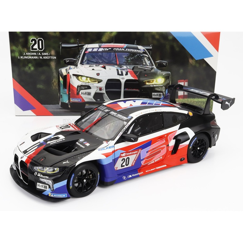 BMW – 4-SERIES M4 GT3 TEAM SCHUBERT MOTORSPORT N 20 24h NURBURGRING 2022 JESSE KROHN – ALEXANDER SIMS – JENS KLINGMANN – NIKLAS KRUTTEN – WHITE BLACK RED BLUE