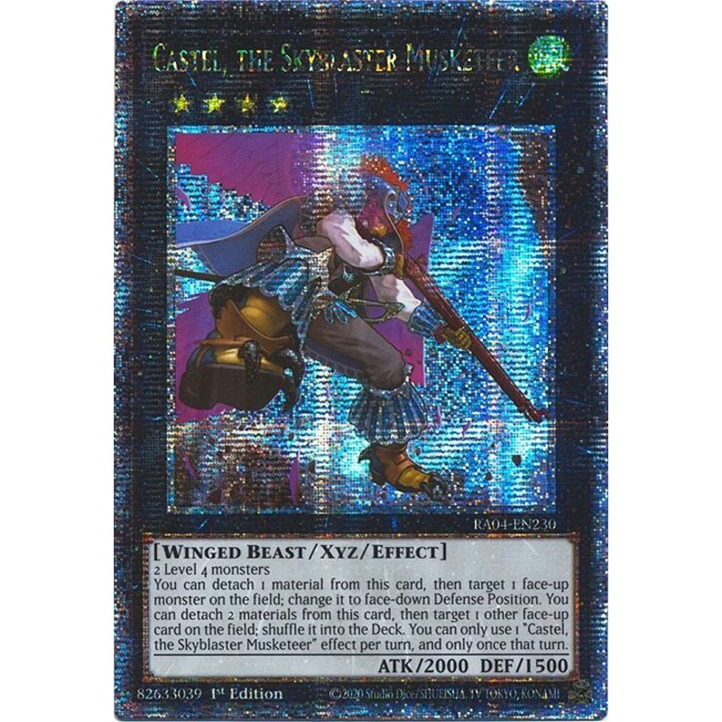 Castel, the Skyblaster Musketeer [RA04-EN230] Quarter Century Secret Rare