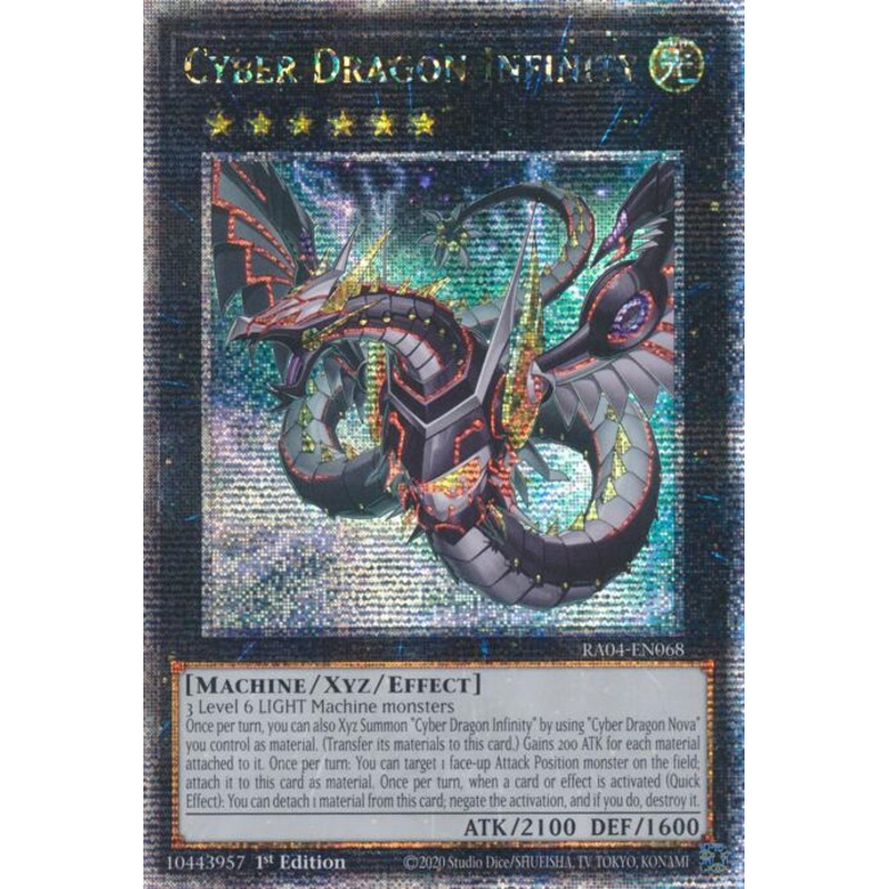 Cyber Dragon Infinity (Alternate Art) [RA04-EN068] Quarter Century Secret Rare