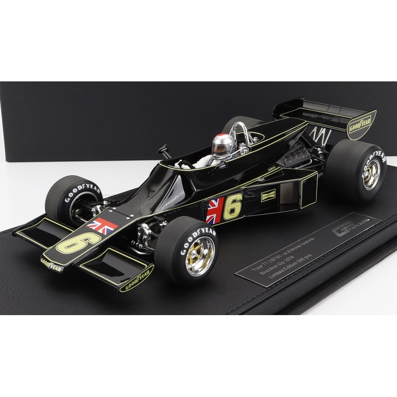 LOTUS | F1 77 JOHN PLAYER TEAM LOTUS N 6 BRAZILIAN GP (with pilot figure) 1976 MARIO ANDRETTI | JPS BLACK GOLD