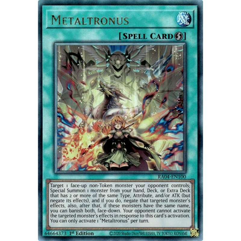 Metaltronus [RA04-EN100] Prismatic Ultimate Rare