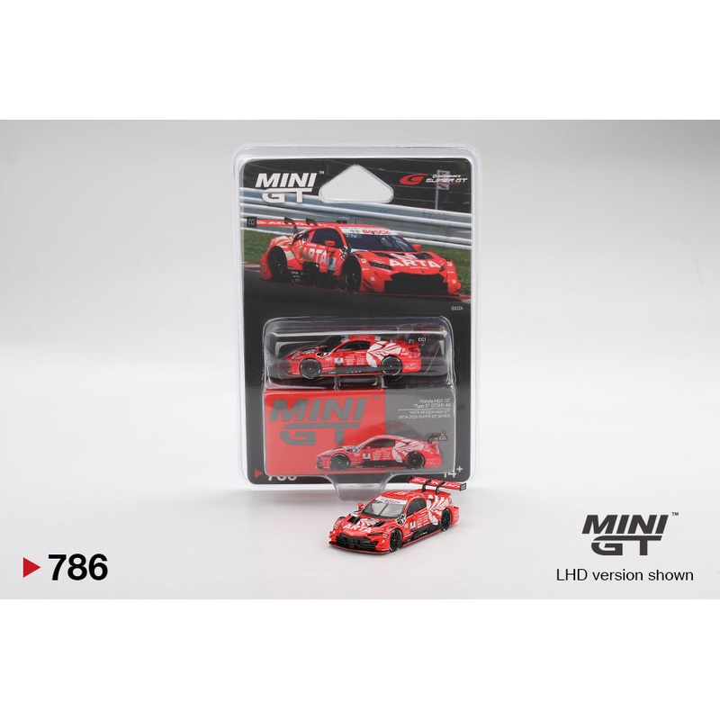 Mini GT 1:64 Honda NSX-GT Type S GT500 #8 ARTA MUGEN NSX-GT  ARTA 2023 SUPER GT Series in Blister Packaging (MGT00786-BL)