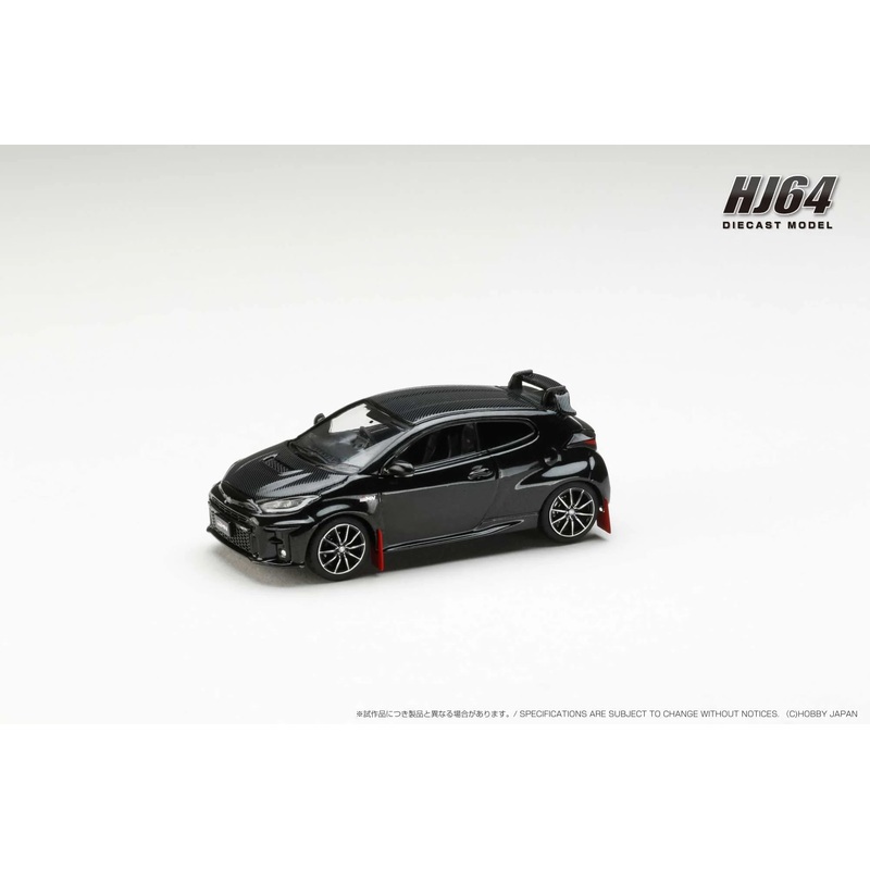 Hobby Japan 1:64 Toyota GRMN YARIS RALLY PACKAGE with GR Parts PRECIOUS BLACK PEARL