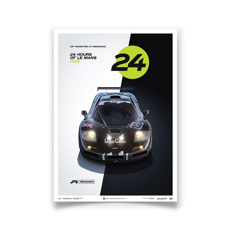 McLaren F1 GTR – 1995 24h Le Mans Winner Day/Night Print