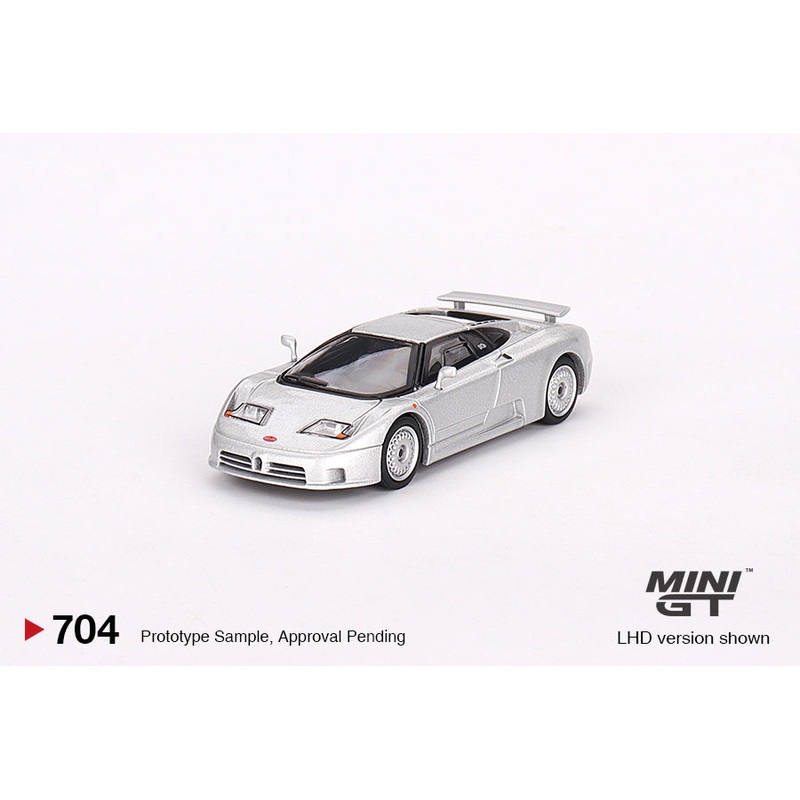 MINI GT #704 1/64 Bugatti EB110 GT Grigio Chiaro (LHD)