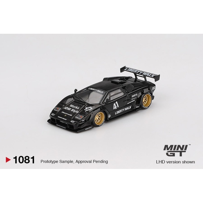 * PRE ORDER * MINI GT #1081 1/64 Lamborghini Countach LB-WORKS Black ( LHD )