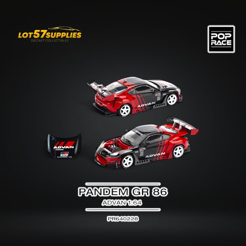 (Pre-Order) PopRace PANDEM GR86 – ADVAN 1:64