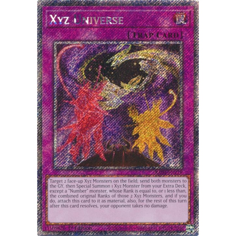 Xyz Universe [RA04-EN218] Platinum Secret Rare