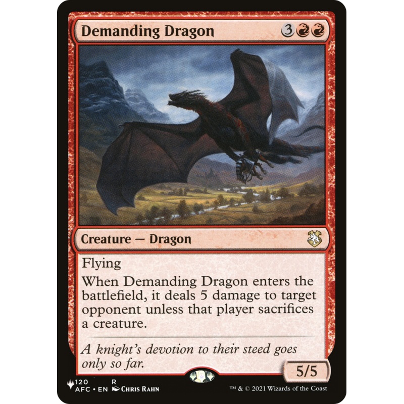 Demanding Dragon [The List]
