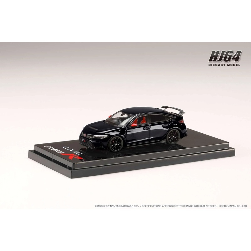 Hobby Japan 1/64 Honda Civic Type R (FL5) w/Genuine Options Parts Crystal Black Pearl HJ642063BK