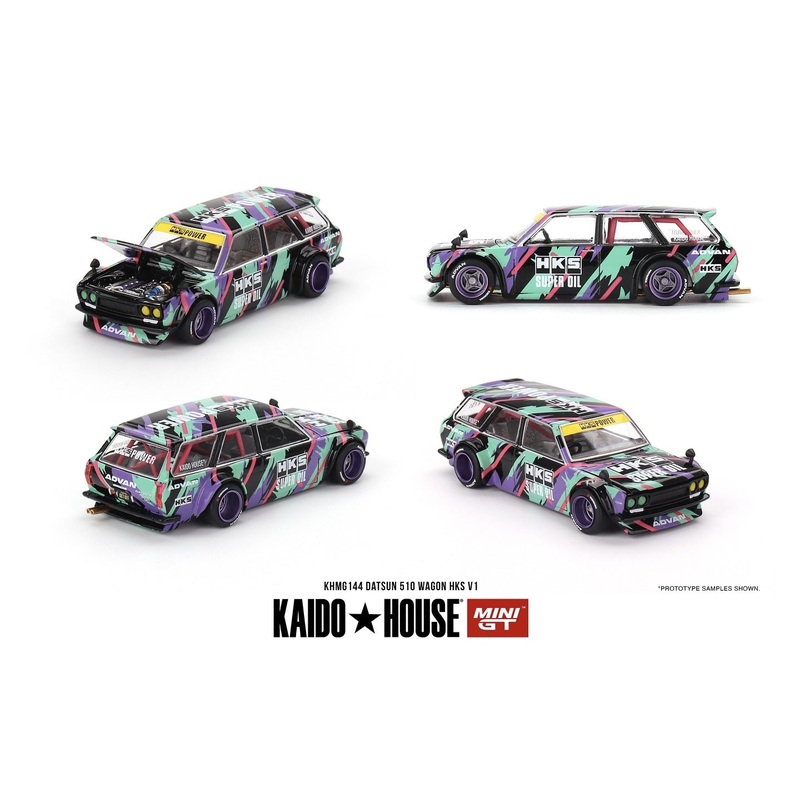 [ Kaido House x MINI GT ] DATSUN 510 WAGON HKS V1 KHMG144