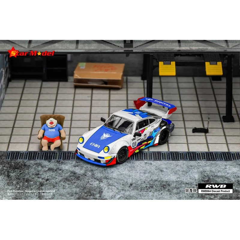 Star Model 1/64 Rauh-Welt RWB 964 GT Wing Exia Robot With Figurine