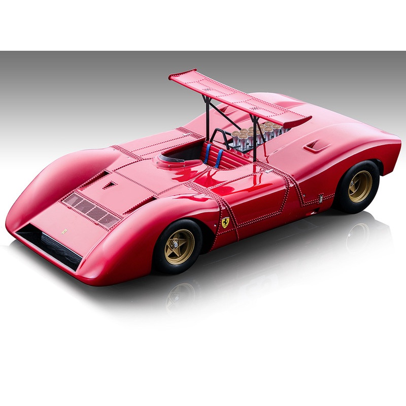 Ferrari 612 Can-Am Rosso Corsa Red Press Version (1968) Mythos Series Limited Edition to 100 pieces Worldwide 1/18 Model Car by Tecnomodel