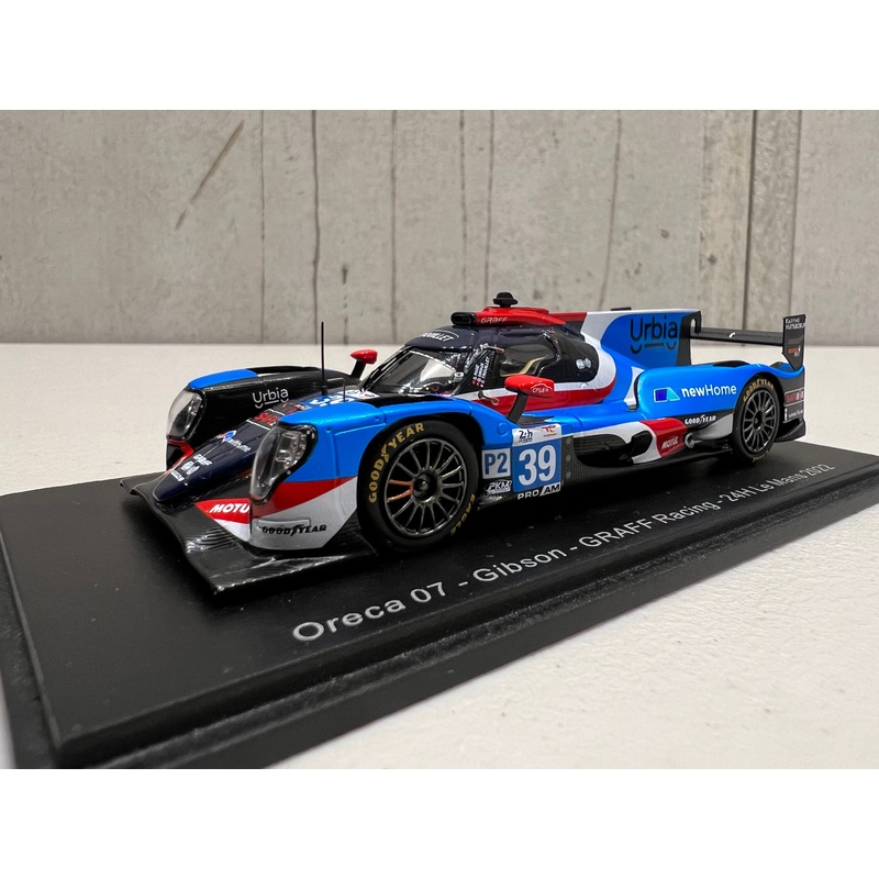 Oreca 07 – Gibson No.39 GRAFF Racing – 24H Le Mans 2022 – E. Trouillet – S. Page – D. Droux – 1:43 Scale Resin Model Car – Spark