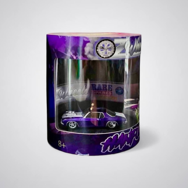 OZ WHEELS – HANDFUL – PURPLE BLOWN HOLDEN HQ MONARO COUPE –  SUMMERNATS EDITION – 1:64 SCALE DIECAST MODEL – SERIES 2- DDA