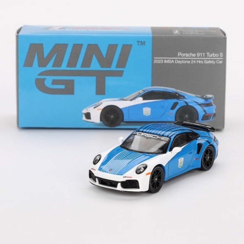 PORSCHE 911 TURBO S (992) SAFETY CAR – 1:64 SCALE DIECAST MODEL – MINI GT