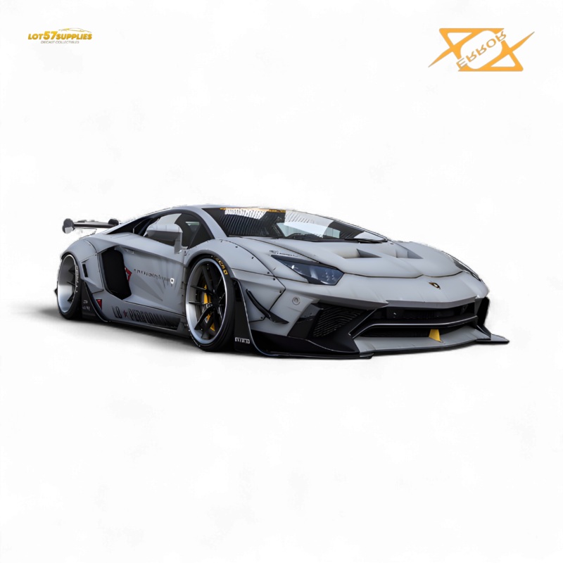 (Pre-Order) 404error LBWK Aventador 2.0 – Fighter Gray 1:64