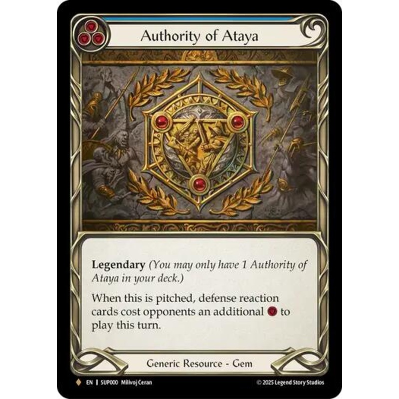Authority of Ataya [SUP000] (Super Slam)  Rainbow Foil