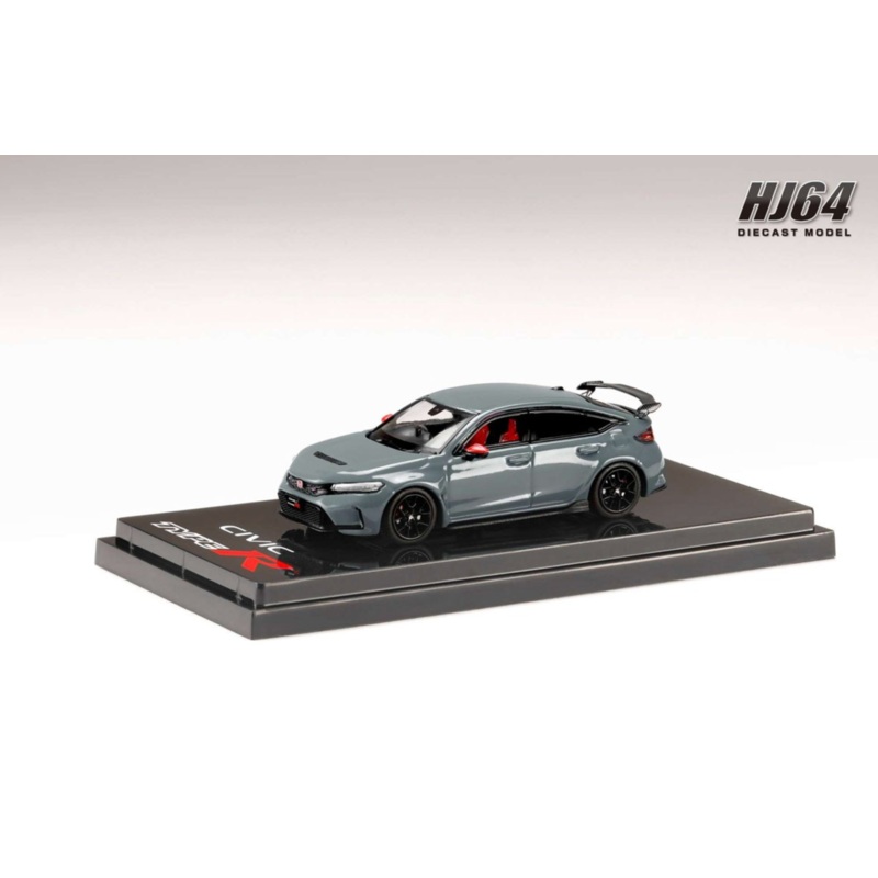 Hobby Japan 1/64 Honda Civic Type R (FL5) w/Genuine Options Parts Sonic Gray Pearl HJ642063GM