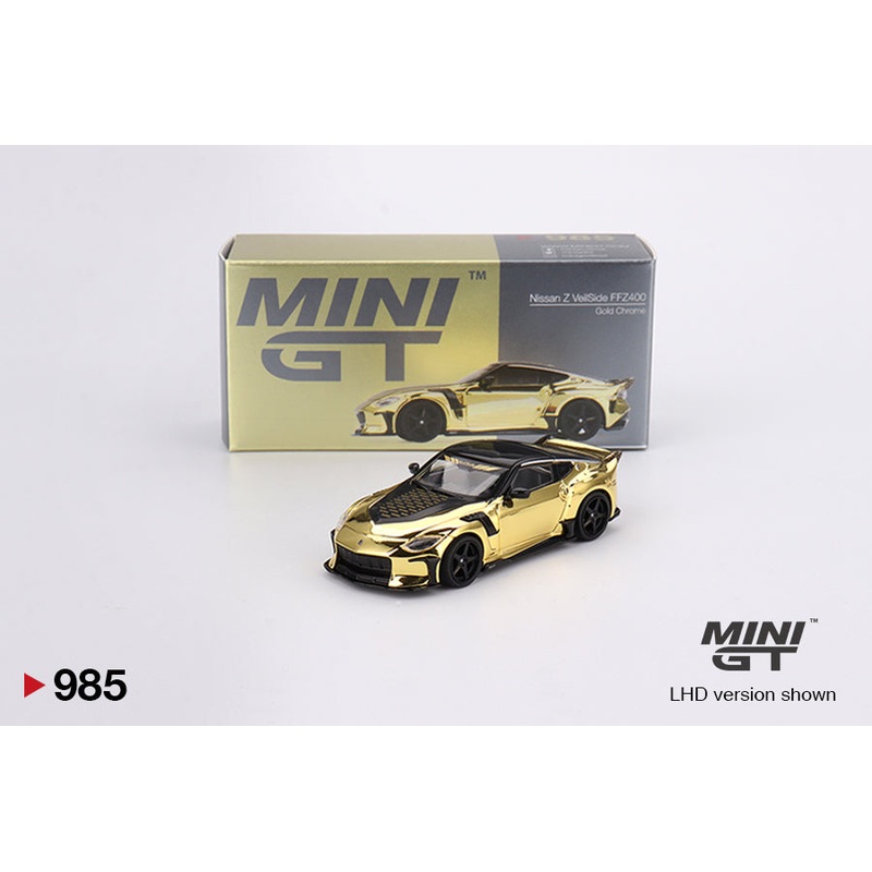 MINI GT #985 1/64 Nissan Z VeilSide FFZ400 Gold Chromen (LHD) – CHINA BOX VERSION
