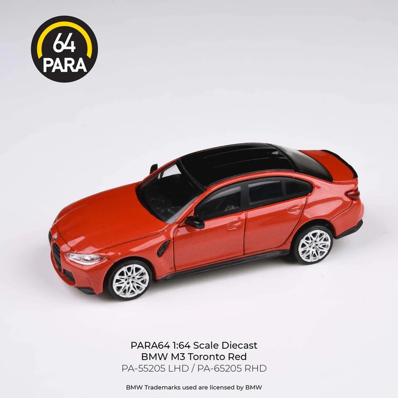 PARA 64 1/64 BMW M3 G80 Toronto Red – RHD