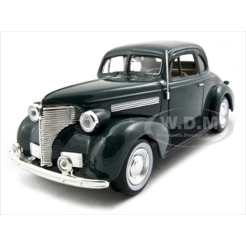 1939 Chevrolet Coupe Green 1/24 Diecast Model Car by Motormax
