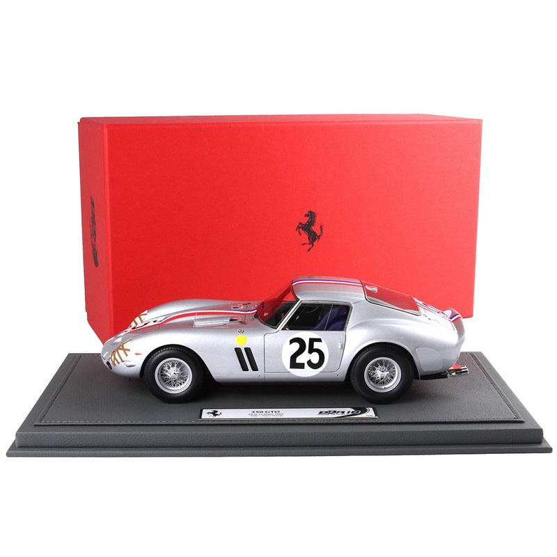 Ferrari 250 GTO #25 Elde – Pierre Dumay 24 Hours of Le Mans (1963) with DISPLAY CASE Limited Edition to 90 pieces Worldwide 1/18 Model Car by BBR