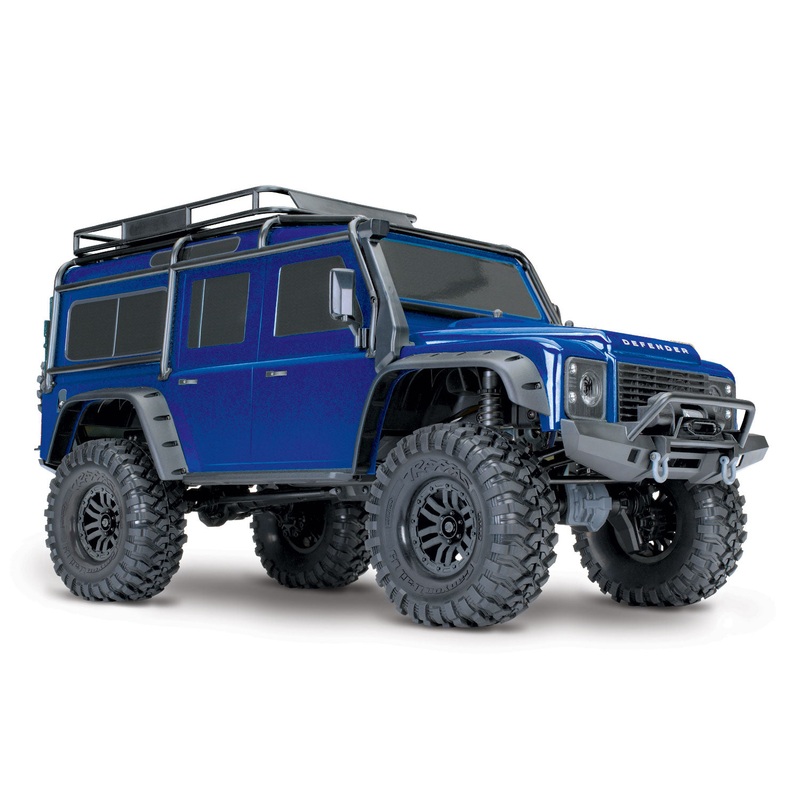 TRAXXAS TRX-4 LAND ROVER DEFENDER SCALE AND TRAIL CRAWLER BLUE – 1:10 SCALE