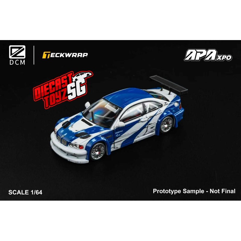 DCM APA XPO Foshan Limited Edition 1/64 BMW M3 GTR EXCLUSIVE  Need for Speed Comics