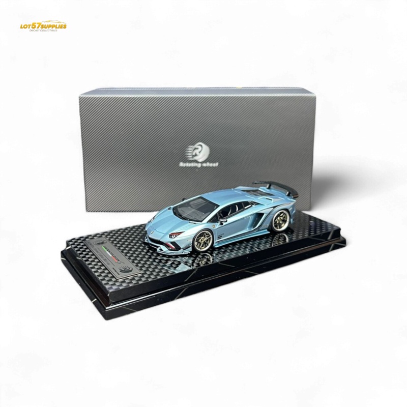 Rotating Wheel Rowen Aventador S – Ice Blue 1/64