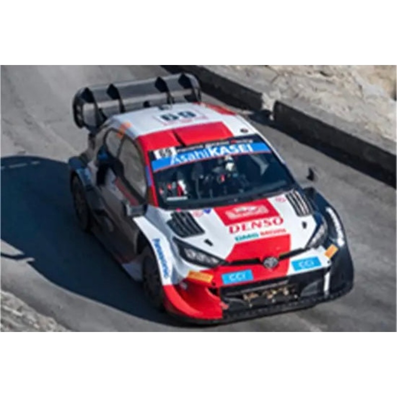 TOYOTA GR Yaris Rally1 No.69 TOYOTA GAZOO Racing WRT – Rally Monte Carlo 2022 – Kalle Rovanper – Jonne Halttunen – 1:43 Scale Resin Model Car – Spark