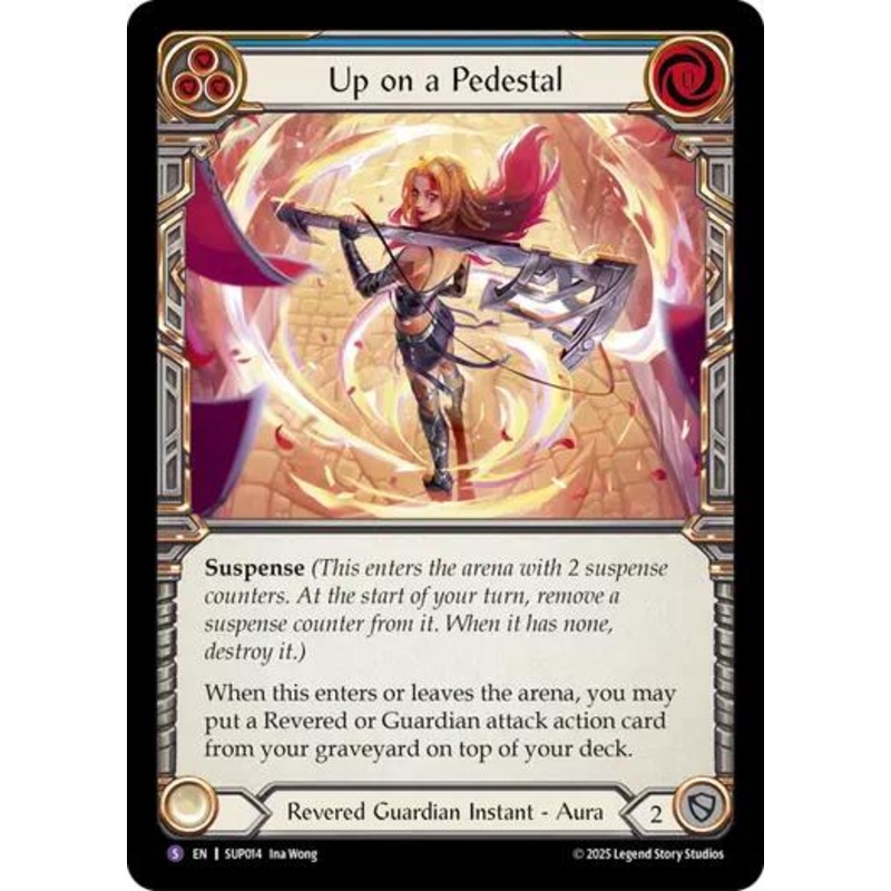 Up on a Pedestal [SUP014] (Super Slam)  Rainbow Foil