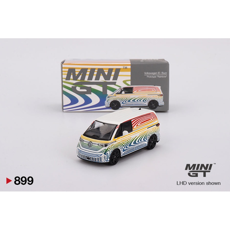 MINI GT #899 1/64 Volkswagen ID. Buzz Prototype Rainbow (RHD)