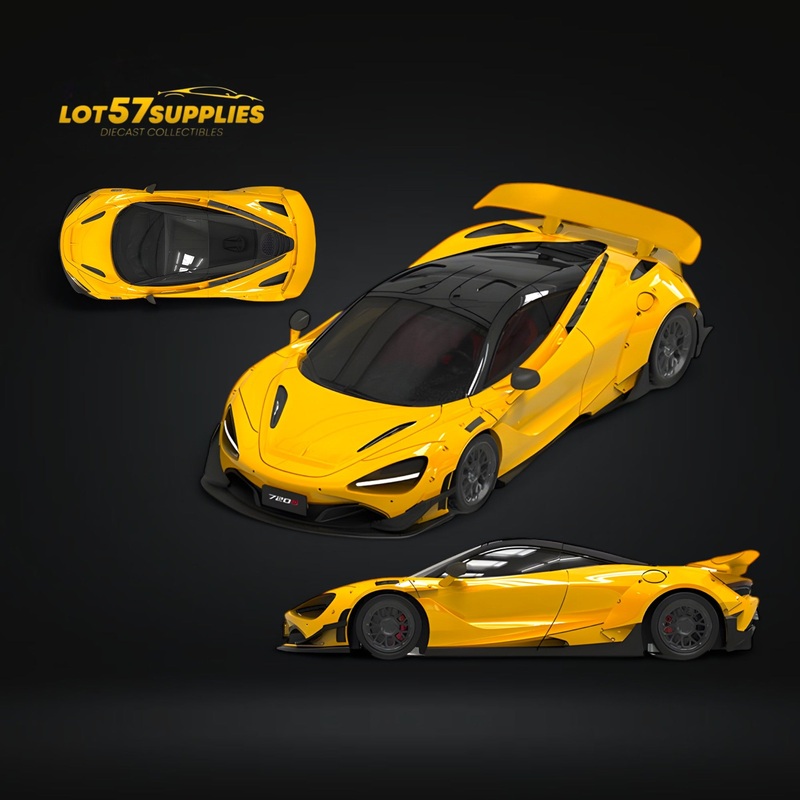 (Pre-Order) SUPCAR McLaren 720S – Yellow 1:64